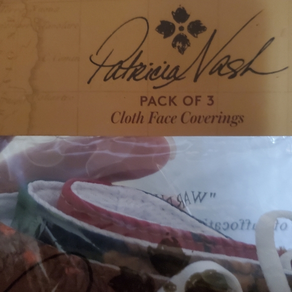 New 3pc Patricia Nash PACK OF 3 Cloth Face Coverings. - Picture 7 of 16